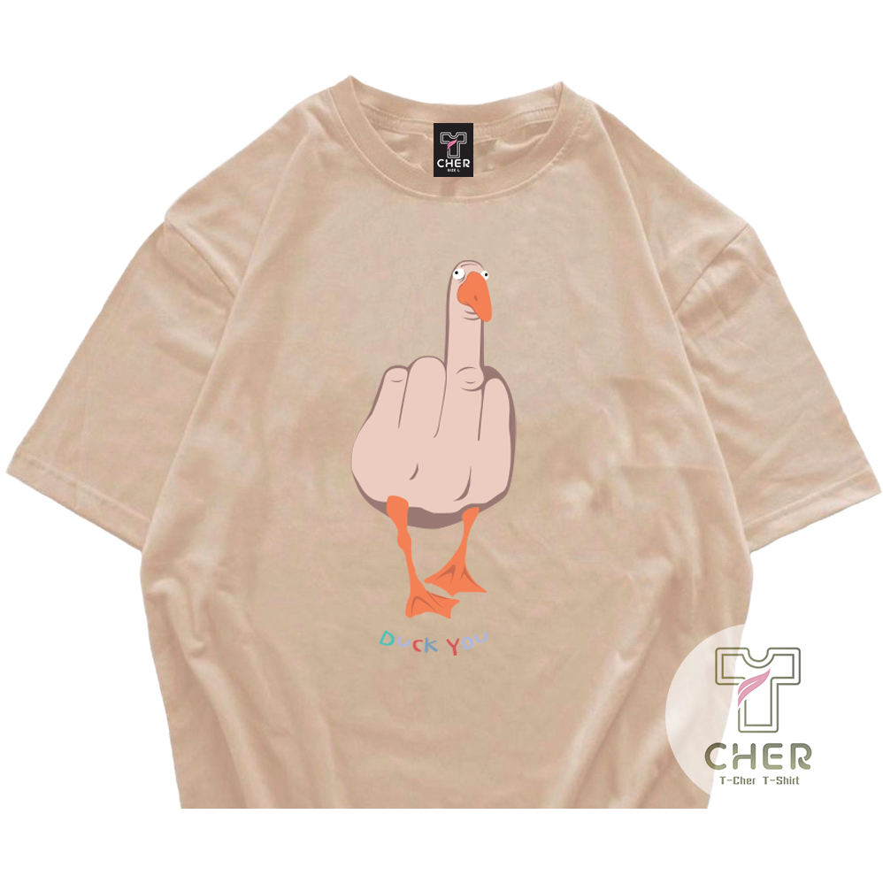 มาใหม่ เสื้อยืดแขนสั้น Duck You กวนๆ พร้อมส่งเนื้อผ้า cotton100%  พร้อมส่ง - รูปที่ 2
