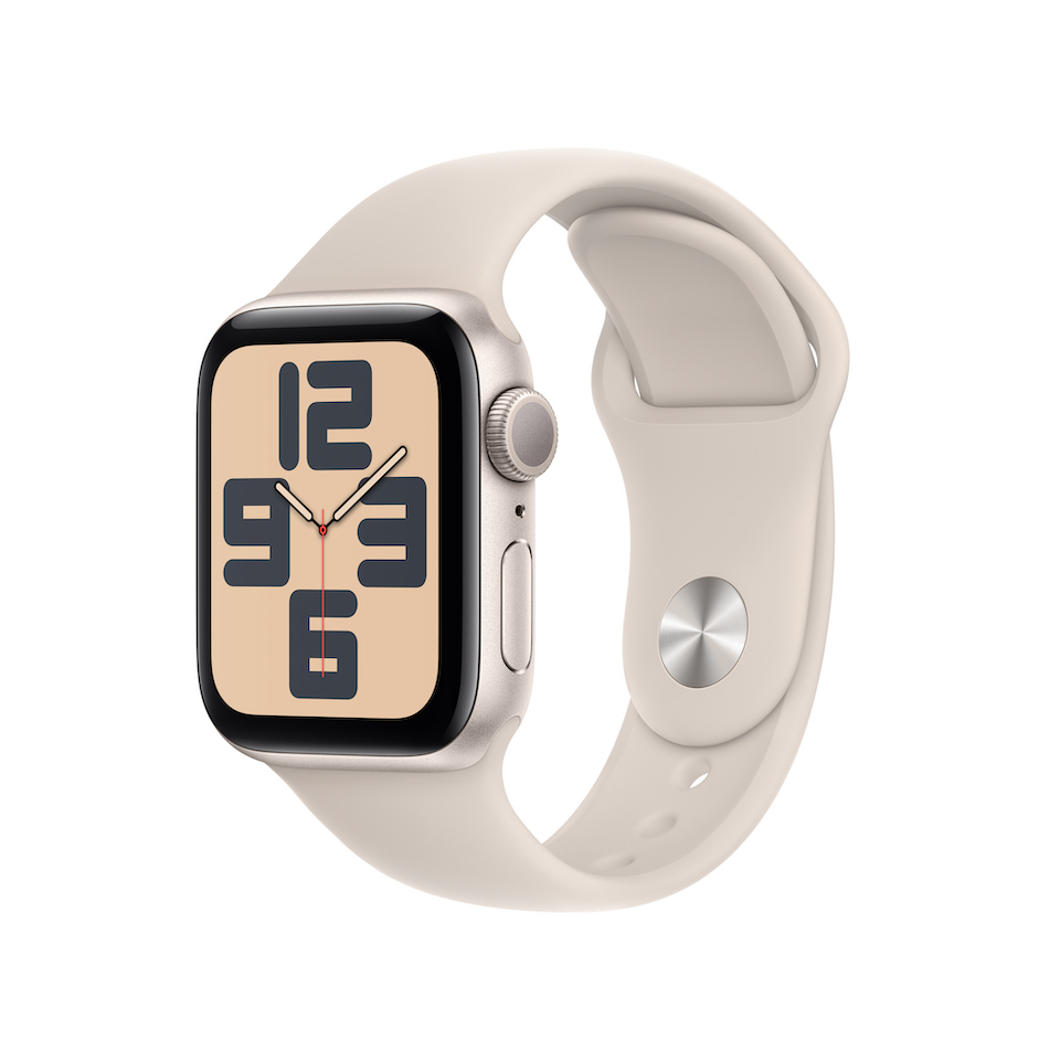 Apple Watch SE GPS 40mm, Aluminium Case with Sport Band (2023) ; iStudio by UFicon
