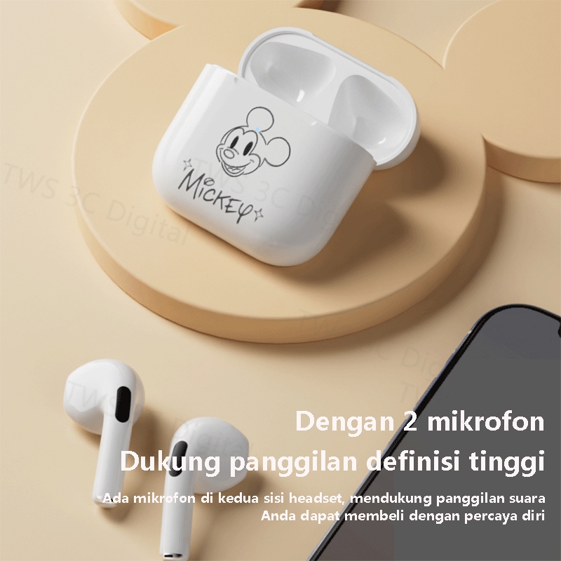 Disney TWS หูฟังบลูทูธ bluetooth 5.3 หูฟังบลูทูธไร้สาย HiFi หูฟังไร้สาย Earphone สําหรับ IOS Android 100%ORI