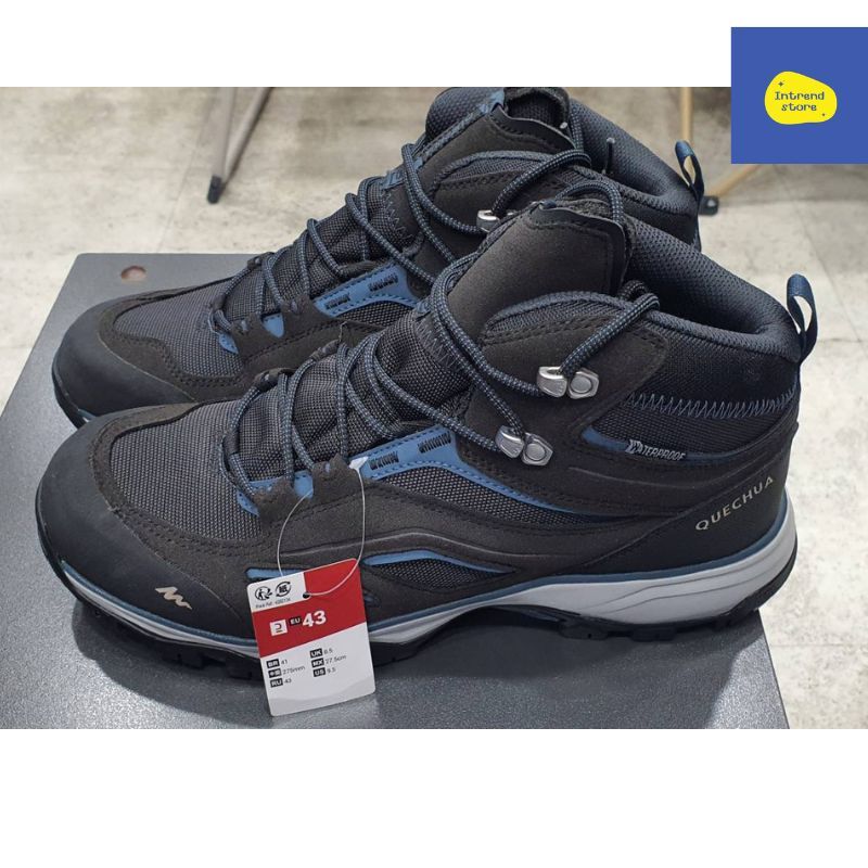 QUECHUA รองเท้าหุ้มข้อกันน้ำ เดินป่าภูเขาผู้ชาย MH100 ของแท้จาก Decathlon