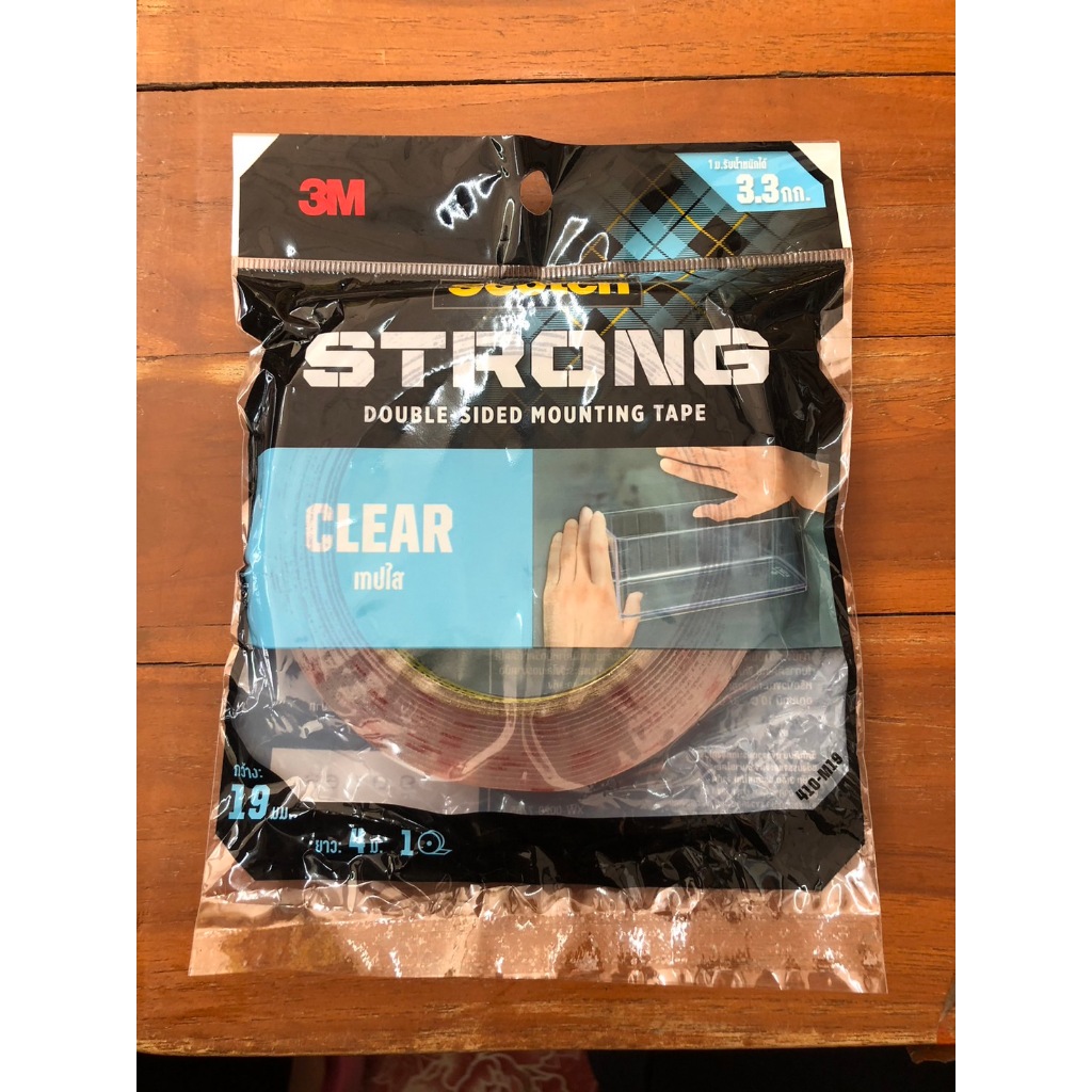 เทปกาวสองหน้าใส 3M “Scotch” 4010 (ขนาด 19 มม. x 4 เมตร)**ส่งด่วนเคอรี่**
