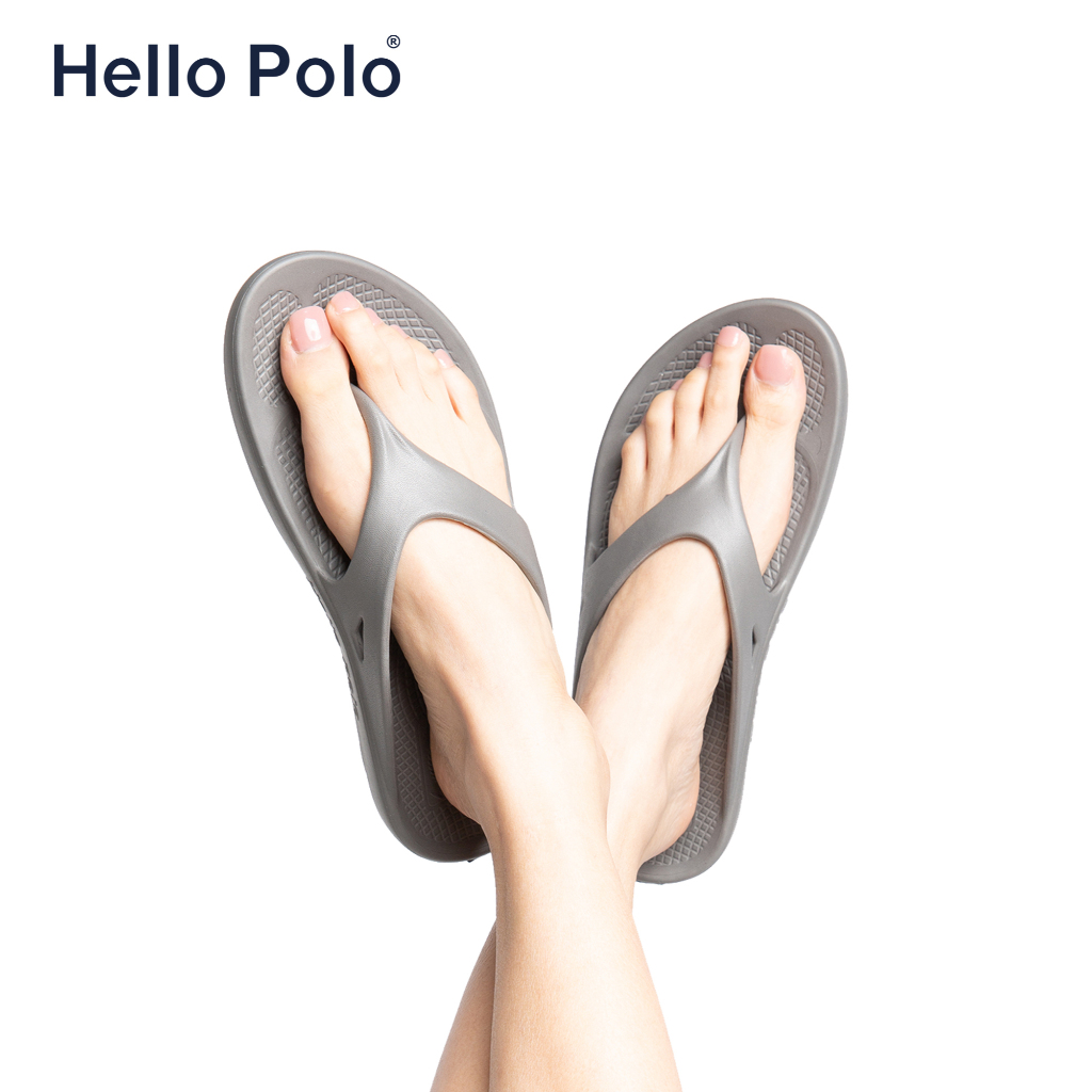 Hello Polo รองเท้าแตะเพื่อสุขภาพ กันลื่นกันน้ำ ลําลองแฟชั่น ใส่ในบ้าน ออกไปข้างนอก บอกลาปัญหาสุขภาพเท้า HP8002