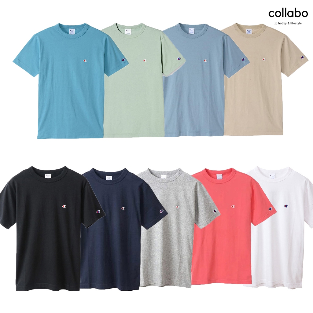Champion C3-P300 เสื้อยืดเเขนสั้นผู้ชาย, unisex ของเเท้ ผ้า cotton 100% นุ่มเบาใส่สบาย