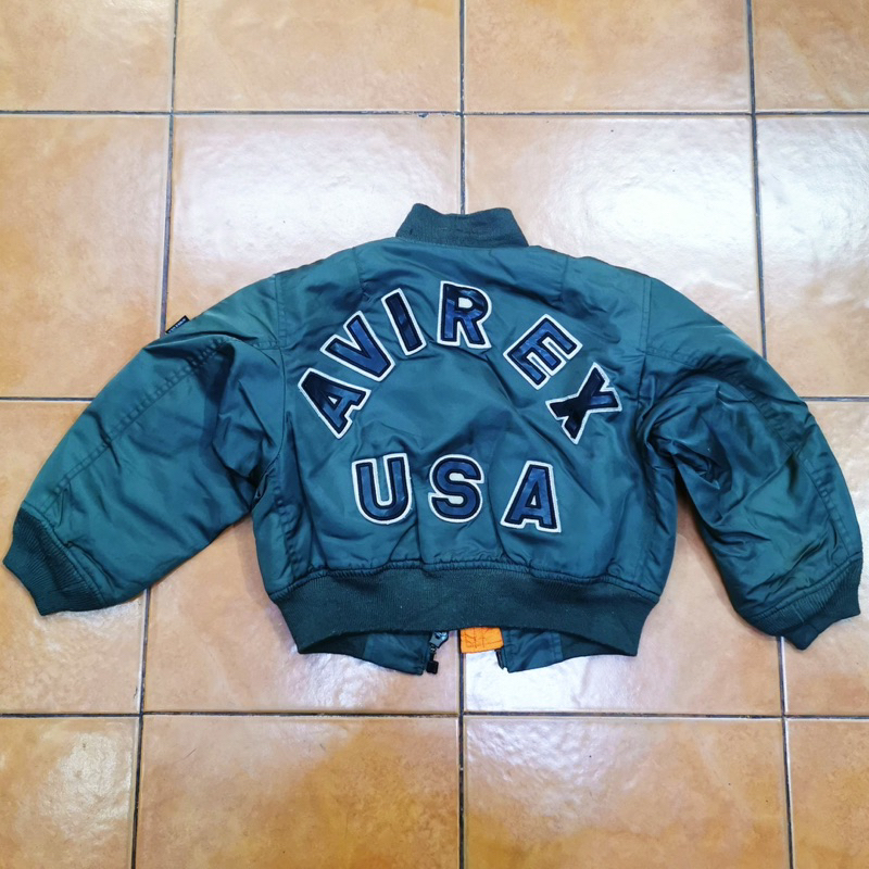 Jacket Avirex Flyer's Man M1 Kids เสื้อแจ็กเก็ตเด็ก มือสอง sizeSเด็ก (อ่านรายละเอียดให้ดี ถามเพิ่มได