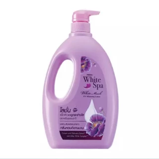 Mistine White Spa White Musk UV Whitening Series ผลิตภัณฑ์ดูแลผิวกาย มิสทีน ไวท์สปา ไวท์มัสค์ ครีมอาบน้ำ / โลชั่น 1000ml
