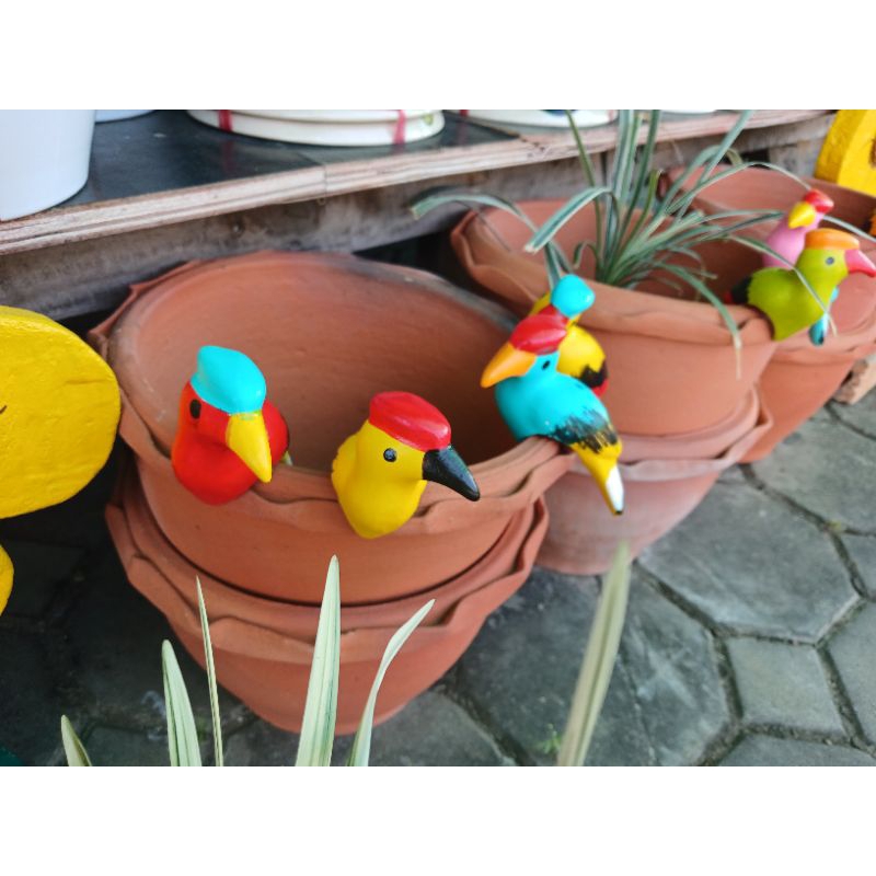 นกเหงือกเกาะเซรามิค (6ตัวราคา100บาท)