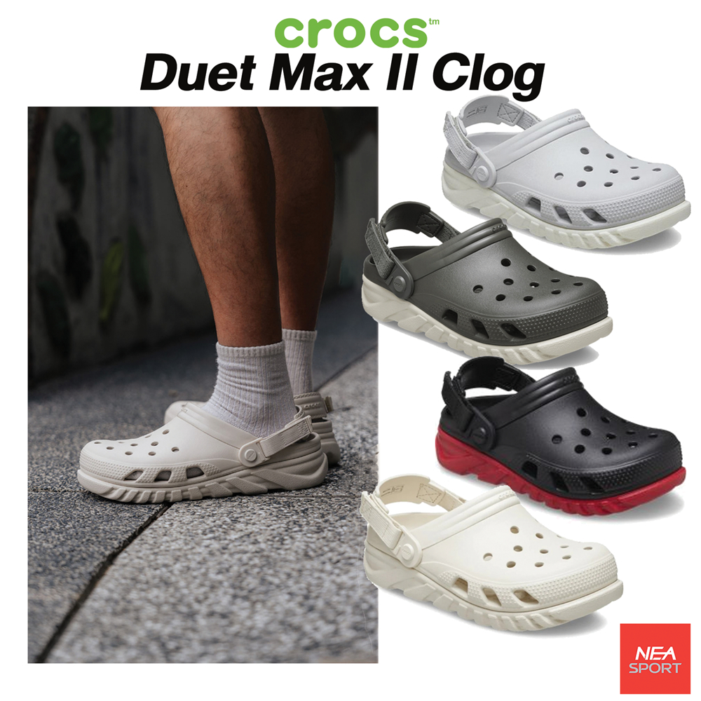 [ลดอีก10% โค้ด DDX10MAYW2] CROCS Duet Max II Clog ตัวเด็ด ออกใหม่ รองเท้า คร็อคส์ แท้ รุ่นฮิต ได้ทั้งชายหญิง