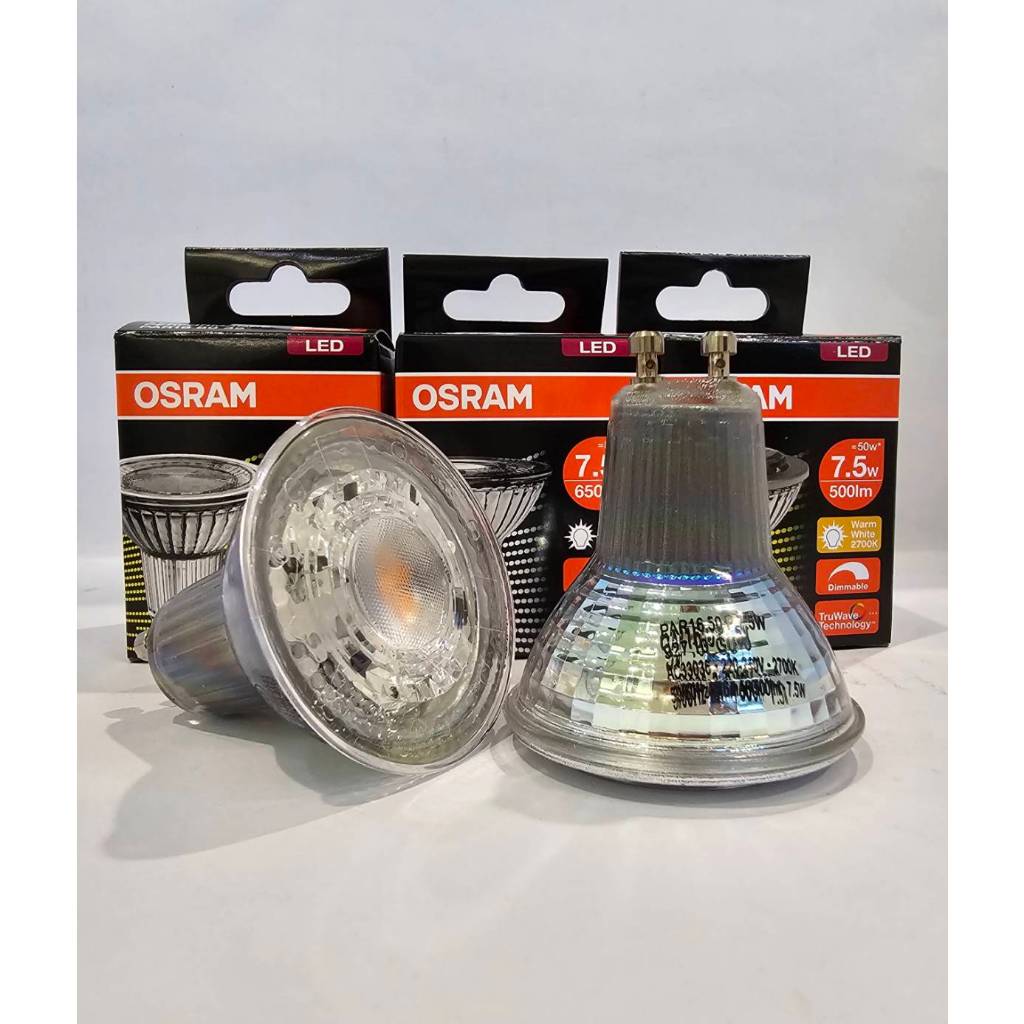หลอดไฟ Par16 GU10 LED Osram 7.5W Dimmable หรี่ไฟได้