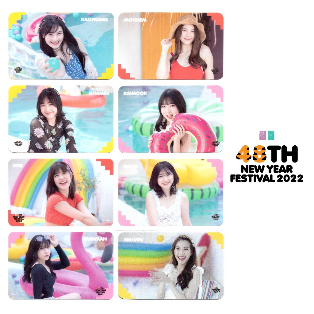 [ปฏิทินพก] BNK48 CGM48 mini pocket calendar 48th New Year Festival ปีใหม่ Pool ริมสระ ชุดว่ายน้ำ 202