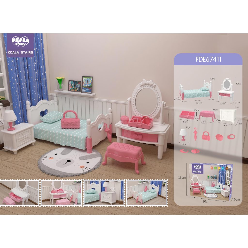 Koala Diary *กล่องบรรจุบุบ* Koala Town Doll House - Furniture & Accessories : Room&Outdoor อุปกรณ์บ้านตุ๊กตา ของเล่นเด็ก