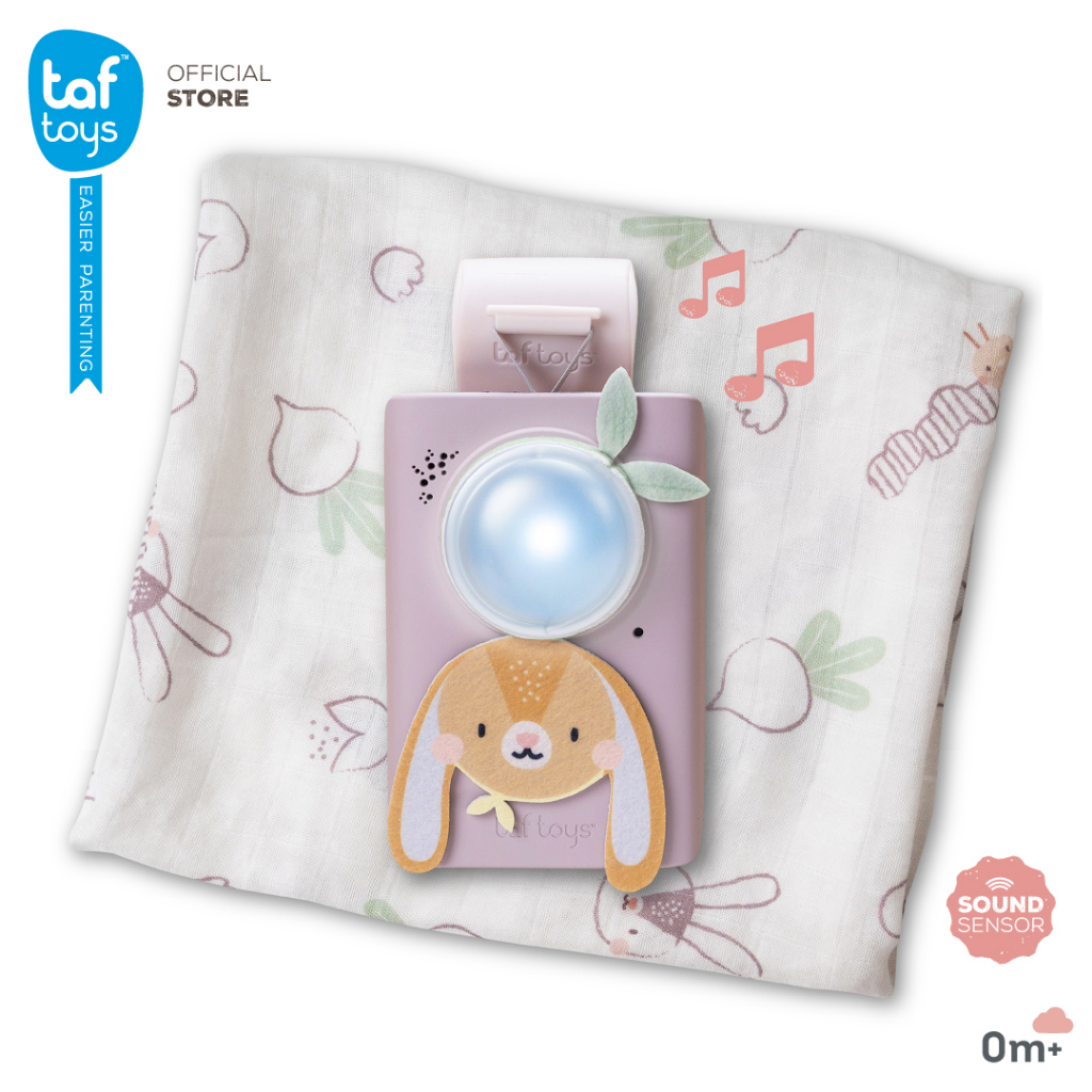 Taf Toys ชุดกล่อมนอนเเละผ้าห่อตัว Bunny Soother & Swaddle Set ผ้าอ้อม ของเล่นเด็ก 0 เดือน ขึ้นไป