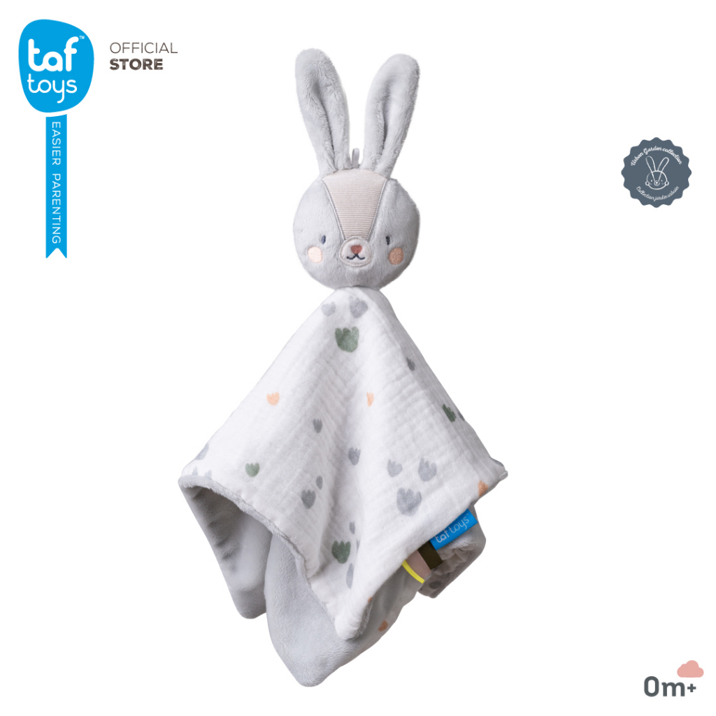 Taf Toys ตุ๊กตาผ้าห่ม Rylee Bunny Blankie ของเล่นเสริมพัฒนาการ 0 เดือน ขึ้นไป