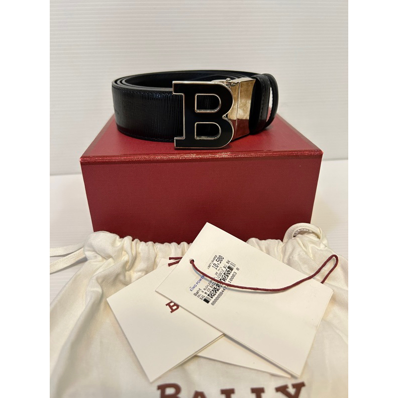 Used bally belt สภาพสวยมาก อปก.ถุงผ้า การ์ด กล่อง ป้ายแทคหมื่นกว่า