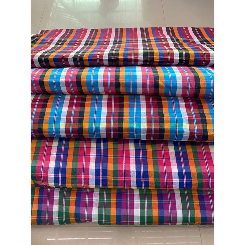 ผ้าขาวม้าลายเล็ก (ยังไม่ตัดแบ่งผืนและยังไม่เย็บ)