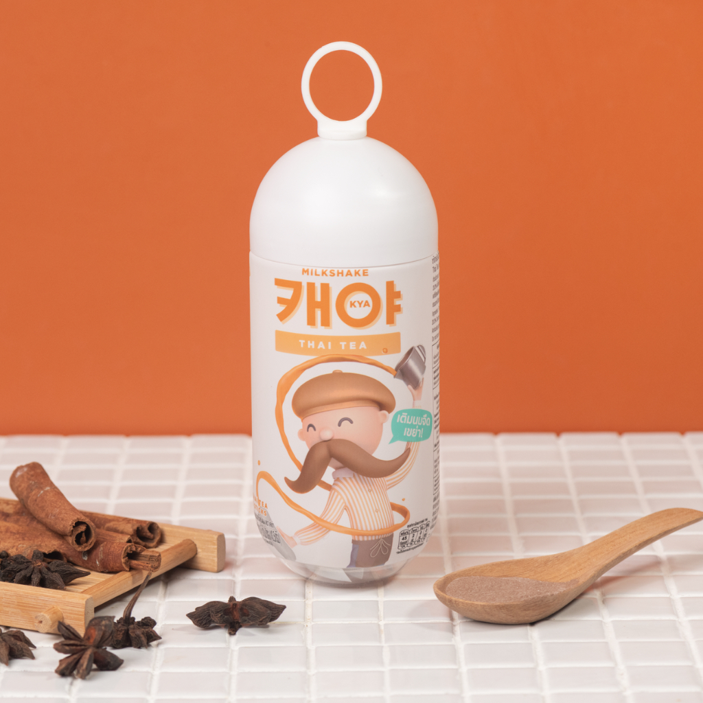 KYA Milkshake Thai tea เคย่า มิลค์เชค ชาไทย สูตรชาชัก 1ขวดเชค 3ซอง ราคา ถูกที่สุด ดีลบีเคเค แกลเลอรีภาพที่ 2
