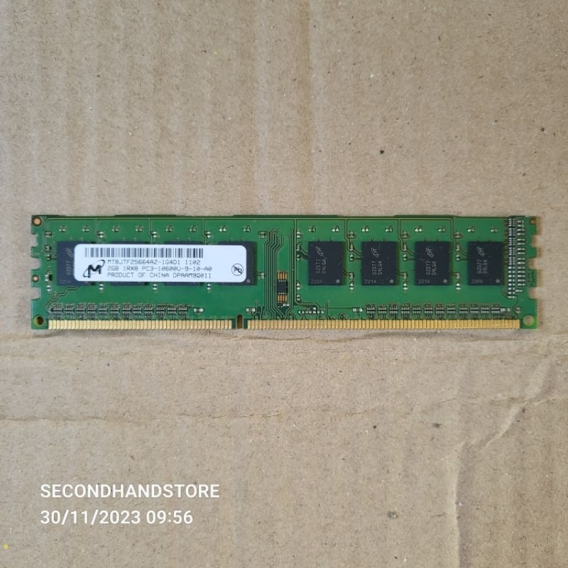 RAM MICRON DDR3 1333MHZ 2GB 8CHIP MT8JTF25664AZ-1G4D1 สำหรับ PC