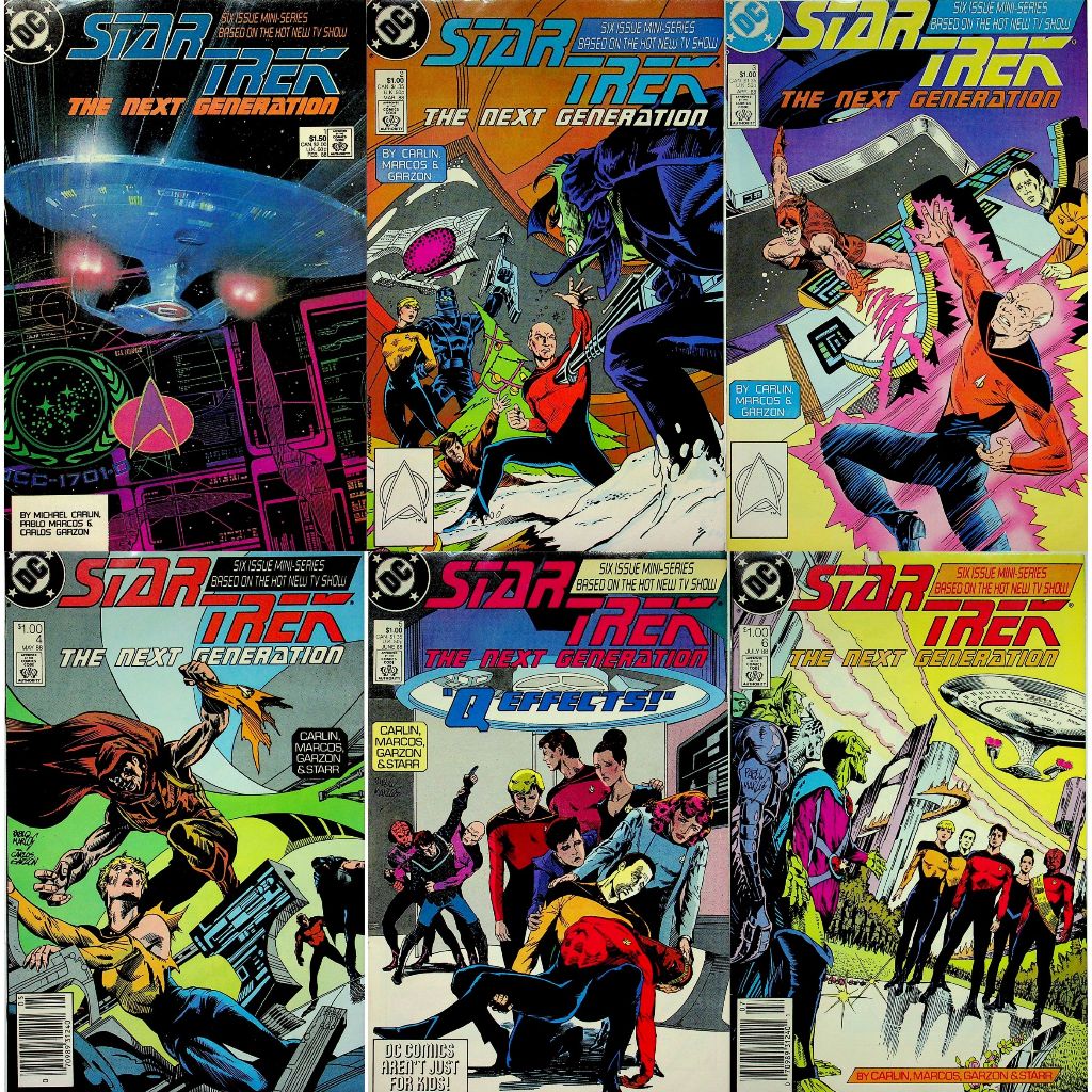Star Trek The Next Generation #1-6 /(เซ็ท 6 เล่ม) หนังสือการ์ตูน ภาษาอังกฤษ English Comics Book DC / ดีซี คอมมิกส์