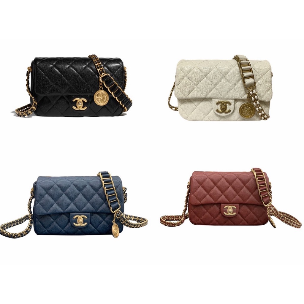 Chanel/New Style/Calf Leather/Small Size/Shoulder Bag/Crossbody Bag/Chain Bag/AS2528/แท้ 100%