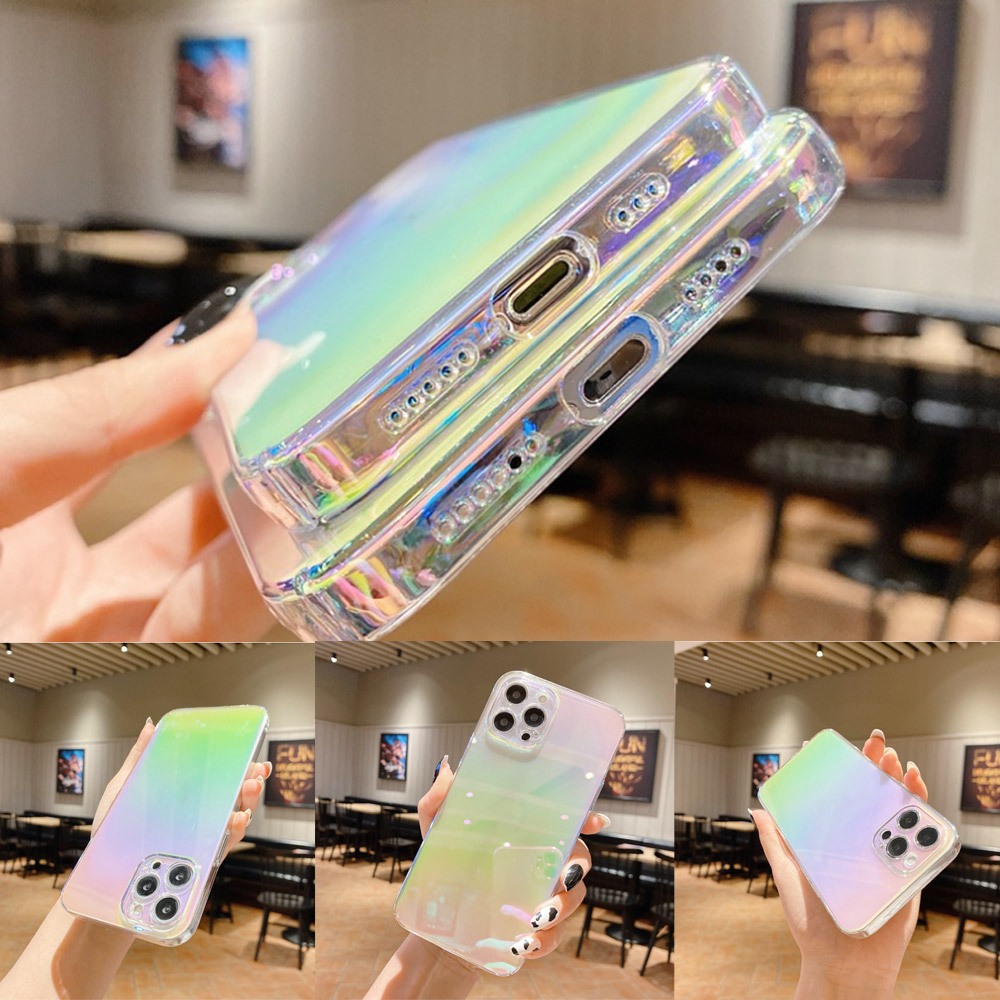 [ พร้อมส่ง] เคสโทรศัพท์เปลือกแข็งสำหรับ เหมาะสำหรับ iPhone 7 8 XR XS สูงสุด 11 12 13 Pro Maxเคสโทรศัพท์เคลือบสีไ