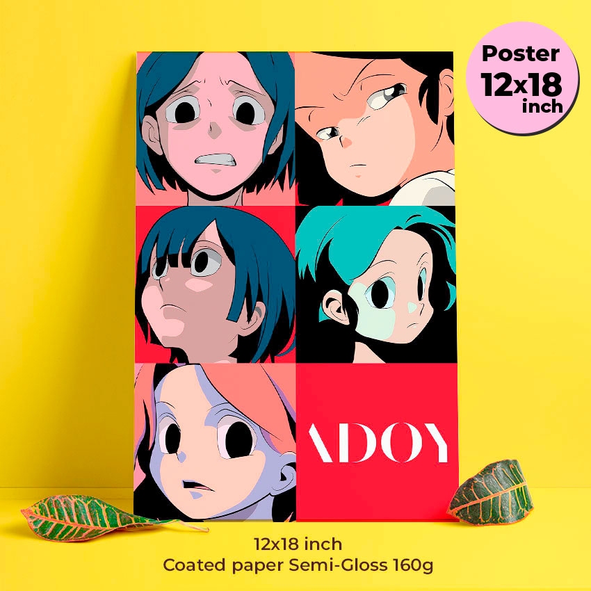 ADOY Poster 12x18 inch โปสเตอร์ภาพปกอัลบั้ม อะดอย วงซินธ์ป๊อปเกาหลี ขนาด 12X18 นิ้ว ภาพสวยพร้อมส่ง!