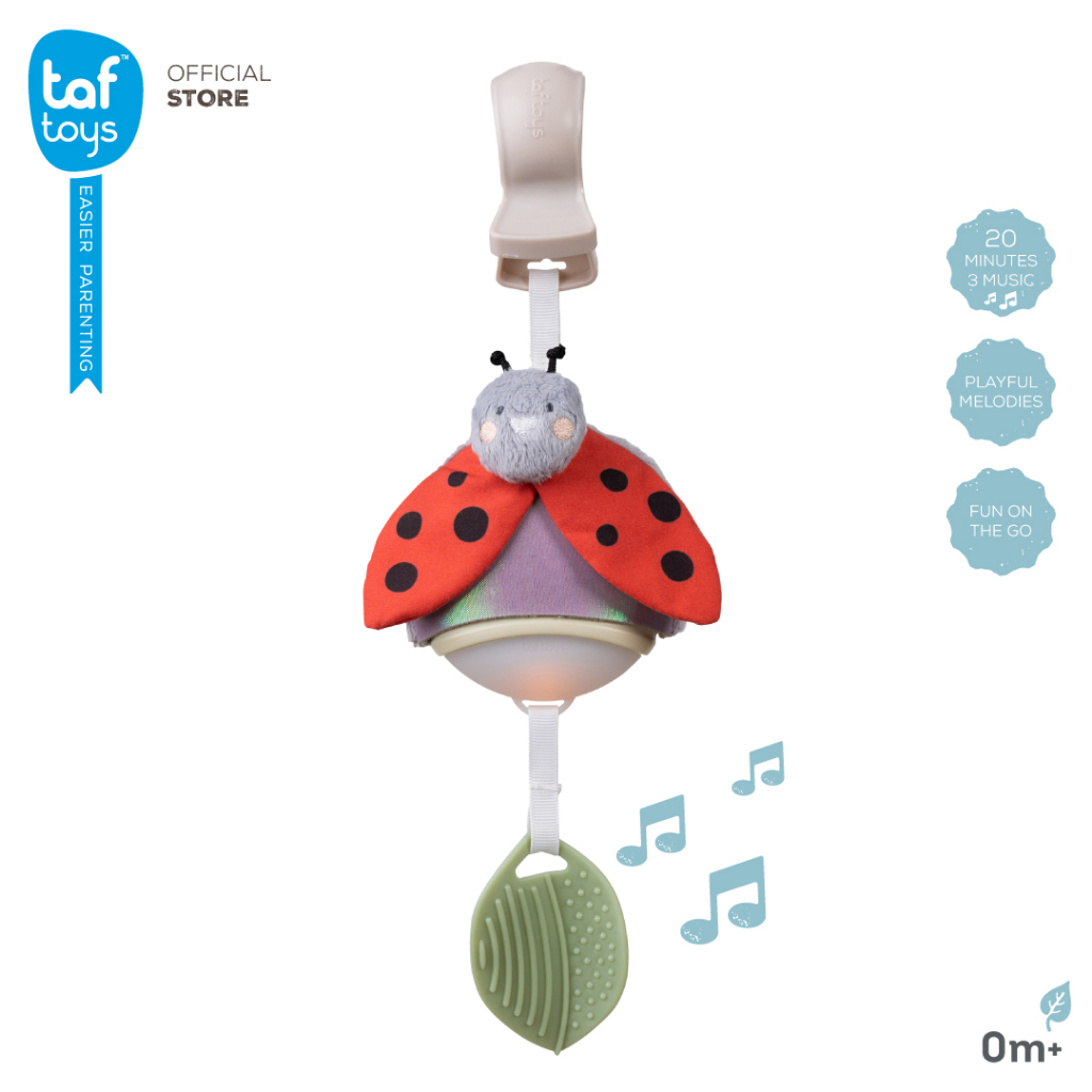 Taf Toys โมบายติด รถเข็นเด็ก คาร์ซีท Ladybug Musical Toy โมบายเด็ก 0 เดือน ขึ้นไป
