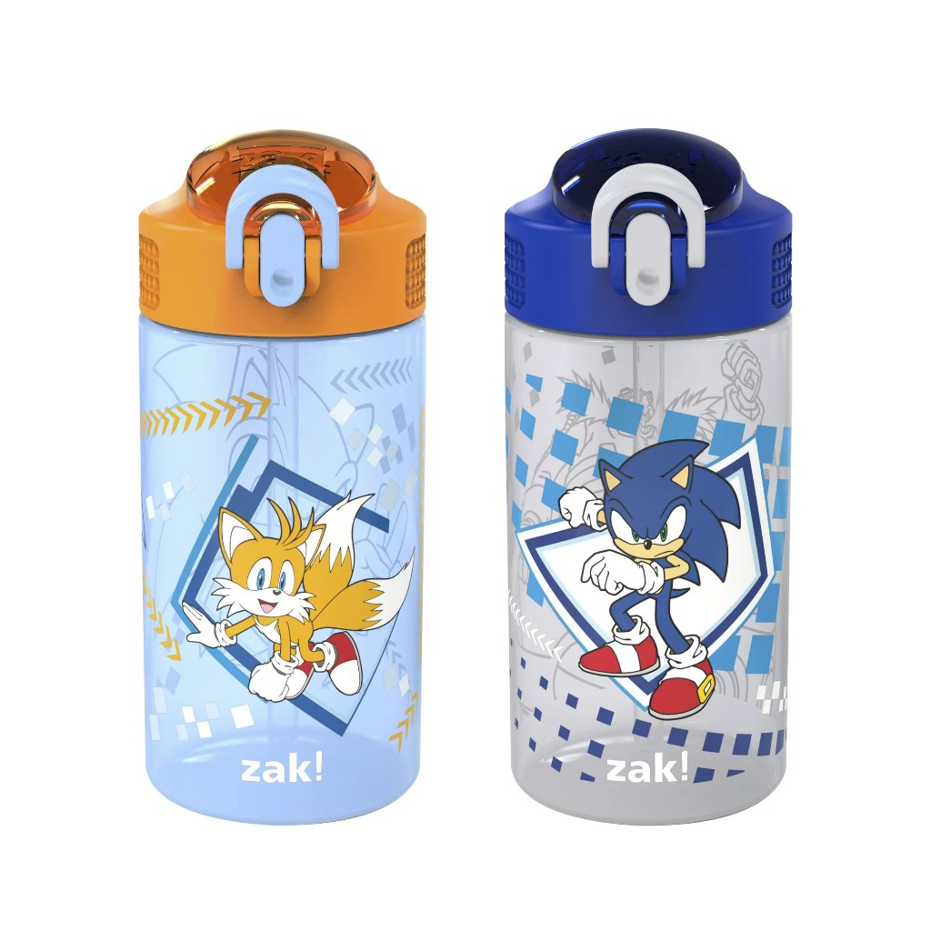 พร้อมส่ง กระติกน้ำเด็ก Zak Designs Modern Sonic Kids 16oz.