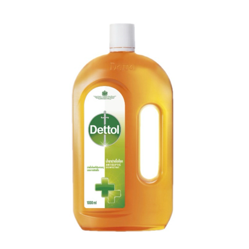 (รุ่นมีมง) 1000มล ฉลากไทย Dettol Antiseptic Liquid 1000 ml. - น้ำยาทำความสะอาดพื้นผิว เดทตอล ฉลากไทย