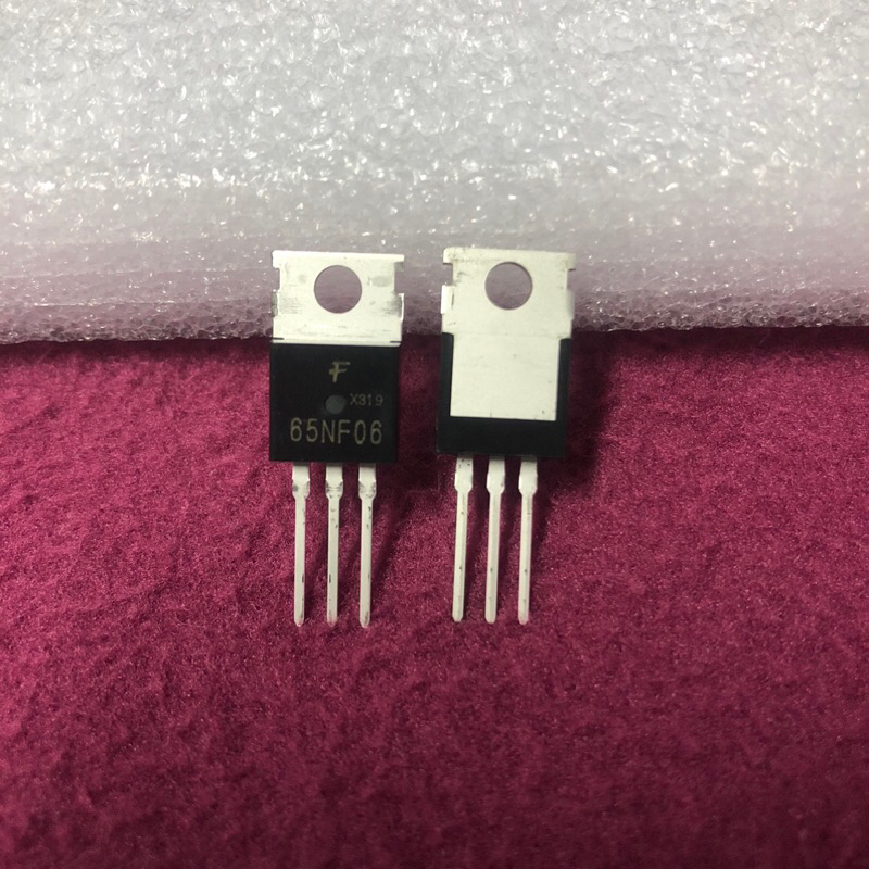 65NF06 P65NF06 65NF06 มอสเฟต Mosfet ภาคจ่ายไฟแอมป์รถยนต์ ยี่ห้อ F แท้