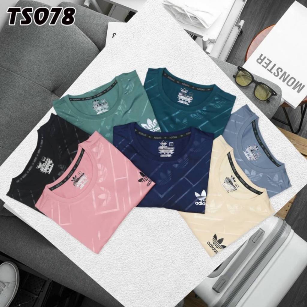 011266เสื้อแขนสั้นคอกลม(Ad) เสื้อผ้าออกกำลังกายใส่ได้ทั้งชายและหญิง สวมใส่สบายซับเหงื่อได้ดี