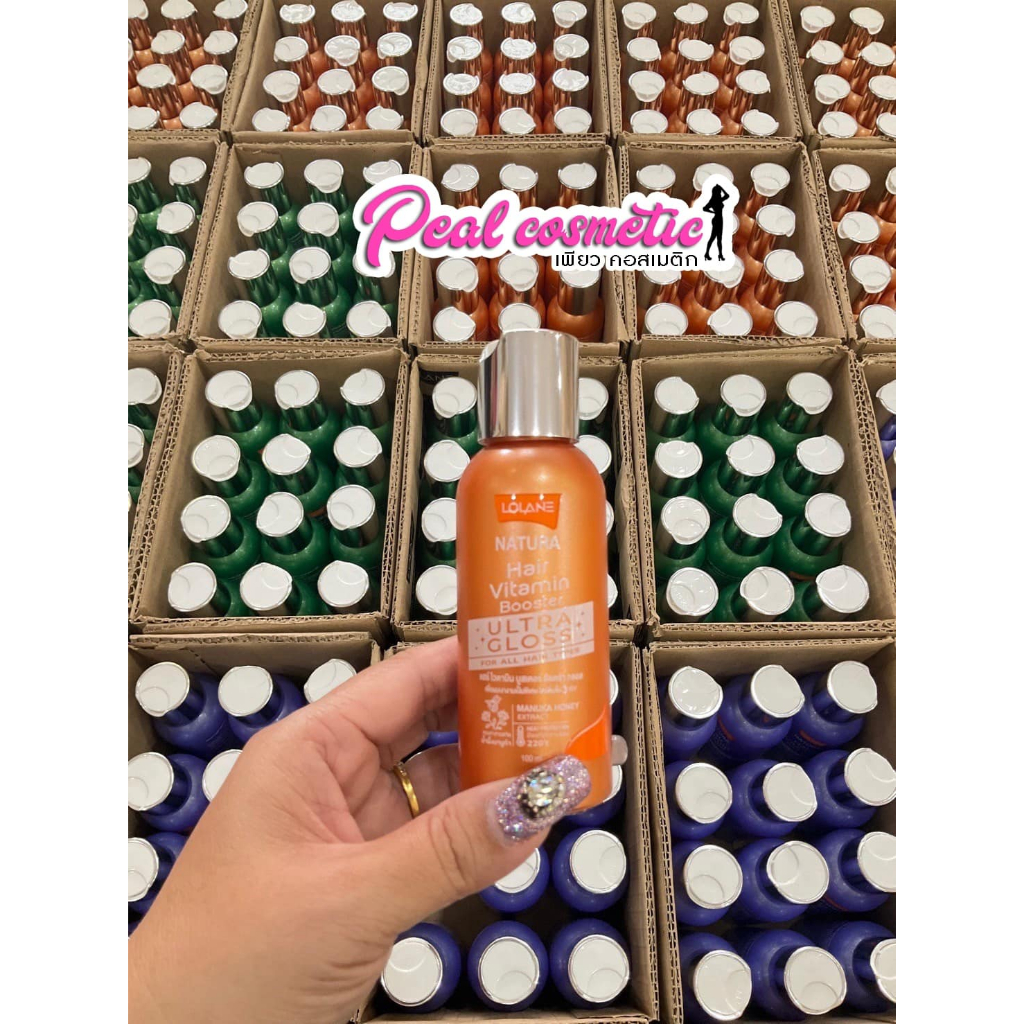 เพียวคอส Lolane natura hair vitamin booster โลแลน เนทูร่า แฮร์ ไวตามิน บูสเตอร์ อัลตร้ากลอส(เลือกขนาด) ราคา ถูกที่สุด ดีลบีเคเค แกลเลอรีภาพที่ 2