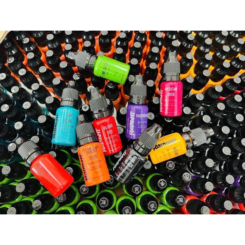 สีสักเรเดียนส์ ขนาดครึ่งออน สีแท้ นำเข้าจาก 🇺🇸  usa/tattoo