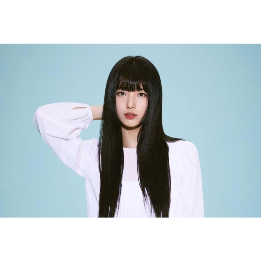 L08 สีดำหน้าม้ายาวตรงเกาหลี