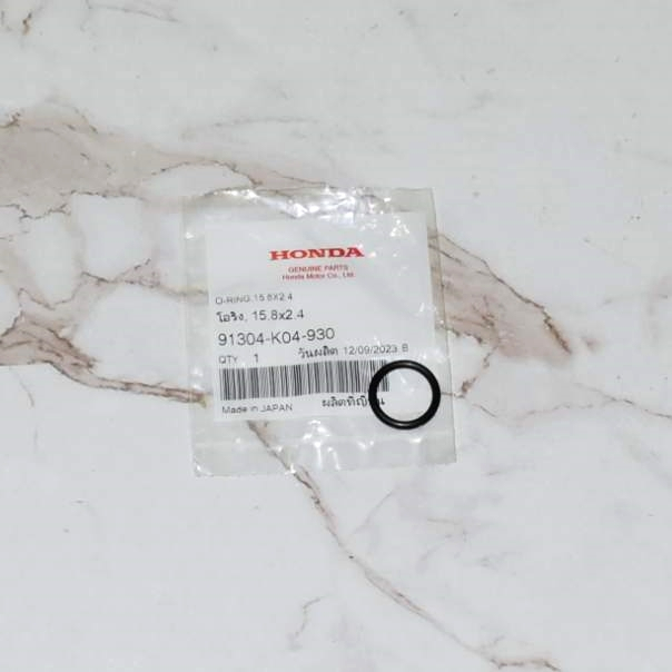 โอริง (15.8×2.4)  Forza 300  ปี2018-2020 แท้ศูนย์ฮอนด้า ราคา/1ชิ้น 91304-K04-930 ราคา ถูกที่สุด ดีลบีเคเค รูปภาพหลัก