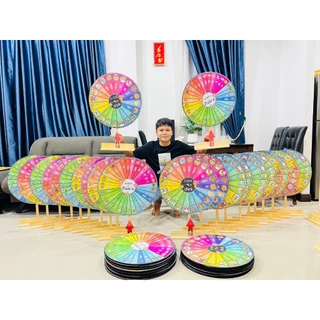 วงล้อยักษ์สื่อการสอน วงล้อหมุนสุ่ม พร้อมฐานตั้งไม้สนแท้ หมุนได้ ตั้งได้ ไม่ล้ม|สื่อการสอนออกแบบฟรี(ตะกร้ารวม)