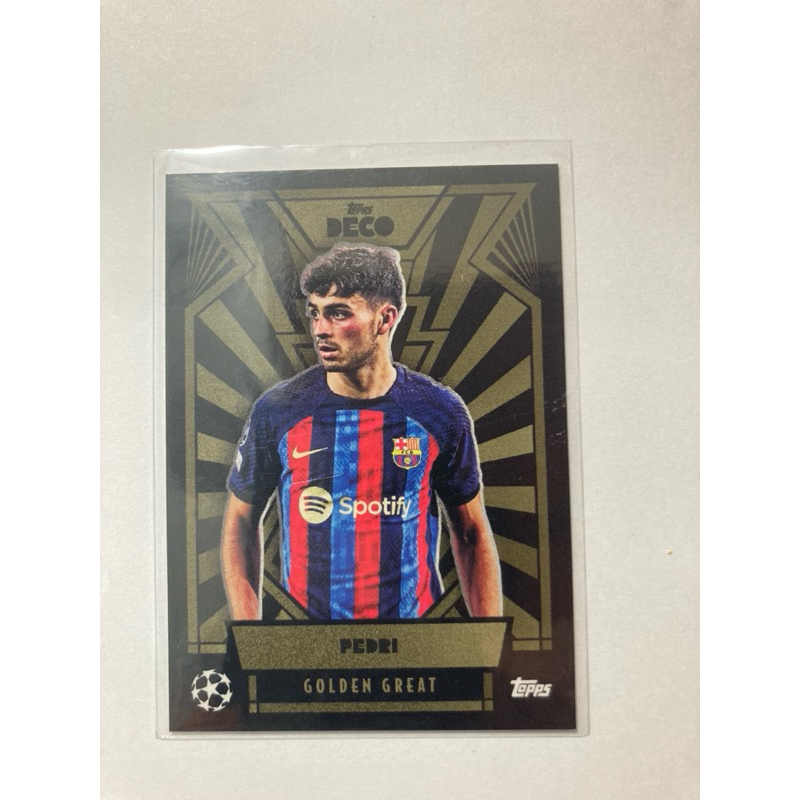 การ์ดฟุตบอล Topps Deco UCL 2022/2023 Golden Great FC Barcelona Pedri