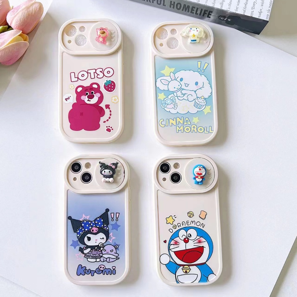 เคส TPUนิ่มสไลด์ปิดเลนส์กล้อง สำหรับรุ่น i7p i8p i11 11promax i12 12pro 12promax i13 i13pro i13promax i14 14pro 14promax