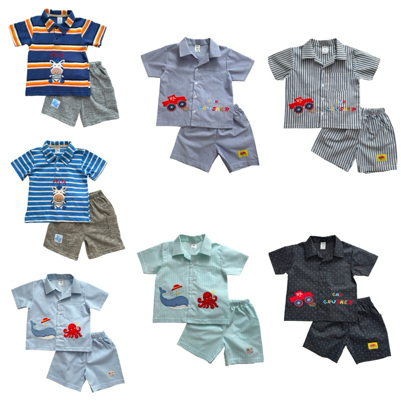 #202 ชุดเซ็ตเด็กชาย Carter’s เสื้อยืด/เสื้อโปโล/เสื้อเชิ๊ต + กางเกง (2 - 4 ขวบ)