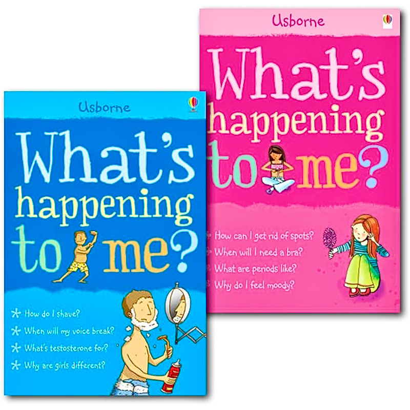 Usborne What's Happening to Me? Collection 2 Books Set, (Girls &amp; Boys Edition) (Facts of Life), Paperback Ages:8-15