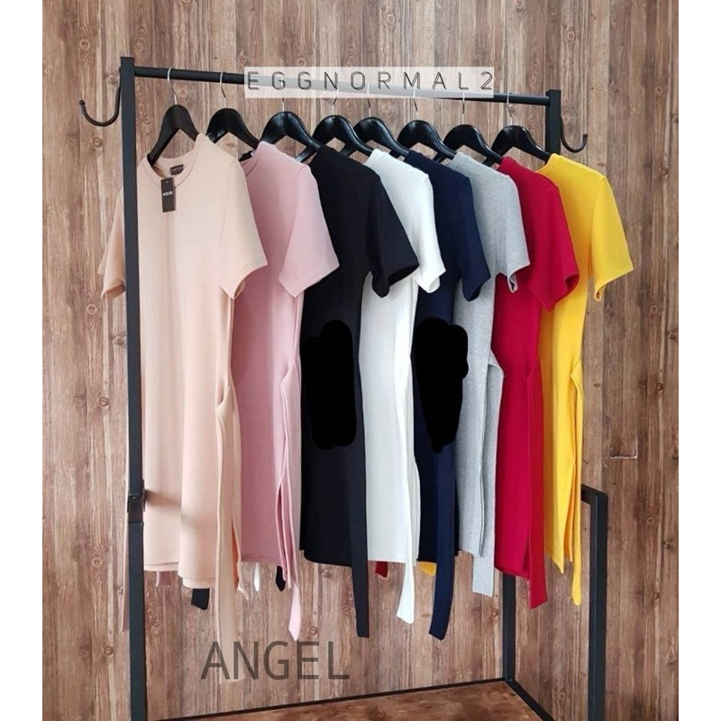 TOPSHOP ❤️T157 เดรสผ่าข้างแขนสั้น ผูกโบว์หน้าหรือหลังได้เลยค่าา - รูปที่ 3