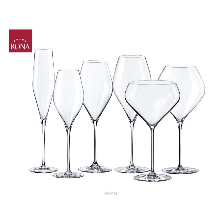 แก้วไวน์ แก้วแชมเปญ คริสตัล Rona Swan (1 ใบ) – โปรปัง