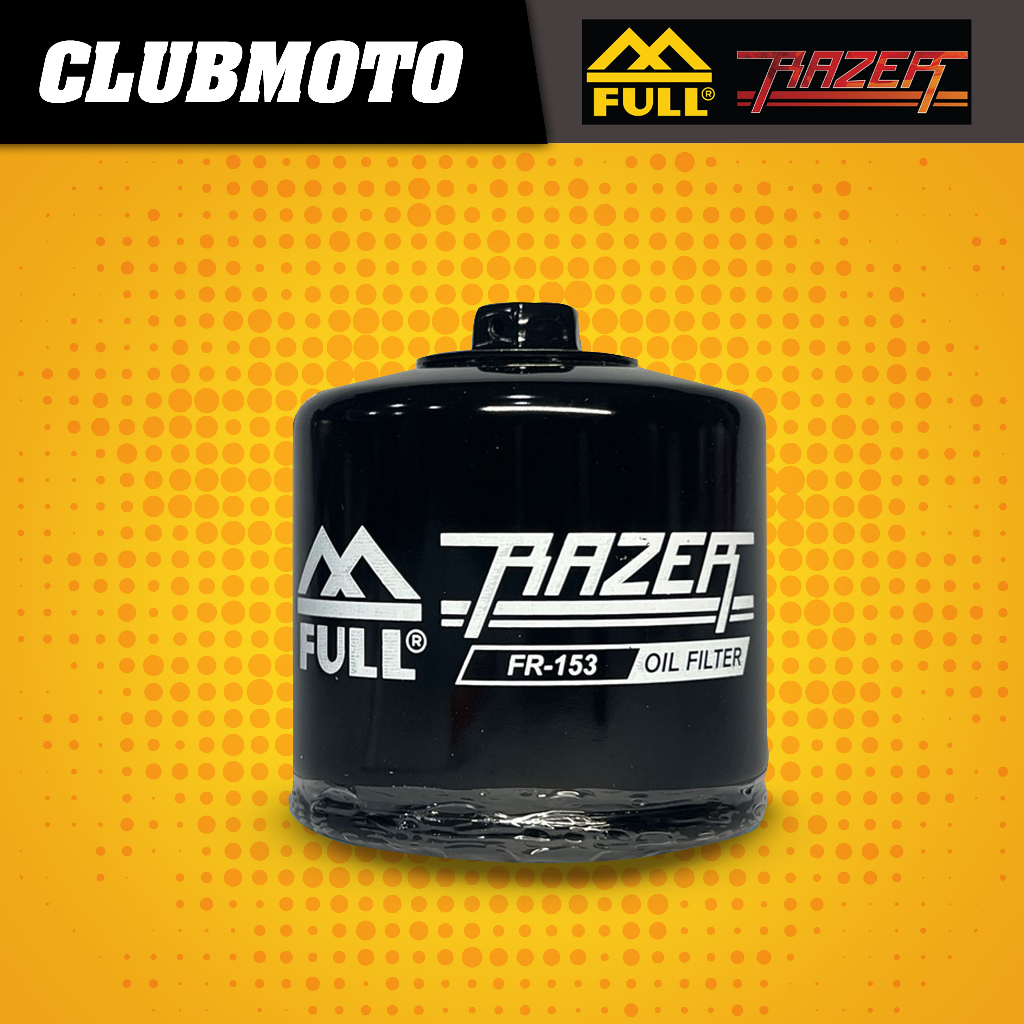 กรองน้ำมันเครื่อง FULL RAZER กรองน้ำมันเครื่องมอเตอร์ไซค์ สำหรับ Big Bike และ New Vespa