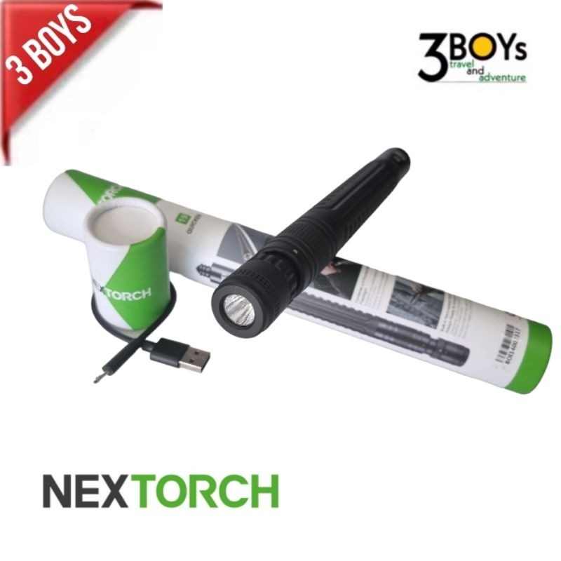 Nextorch 15" 18″ 19" NEX Flashlight (Walker) ไฟ Led 410 lumens กันน้ำ ชาร์จได้ พร้อมการป้องกันระยะประชิด ของแท้