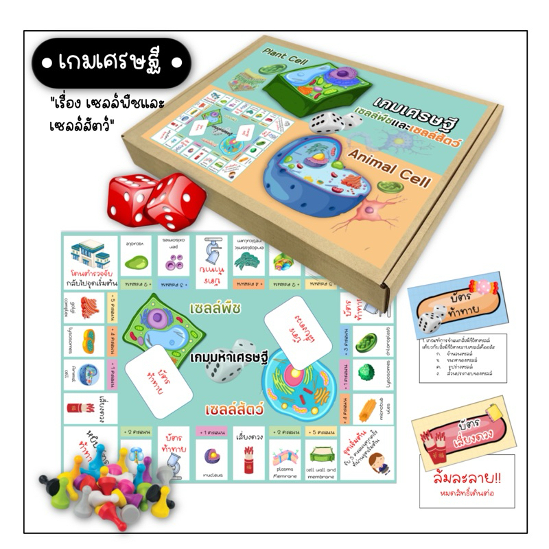 สื่อการสอนเกมเศรษฐี เรื่องเซลล์พืชและเซลล์สัตว์