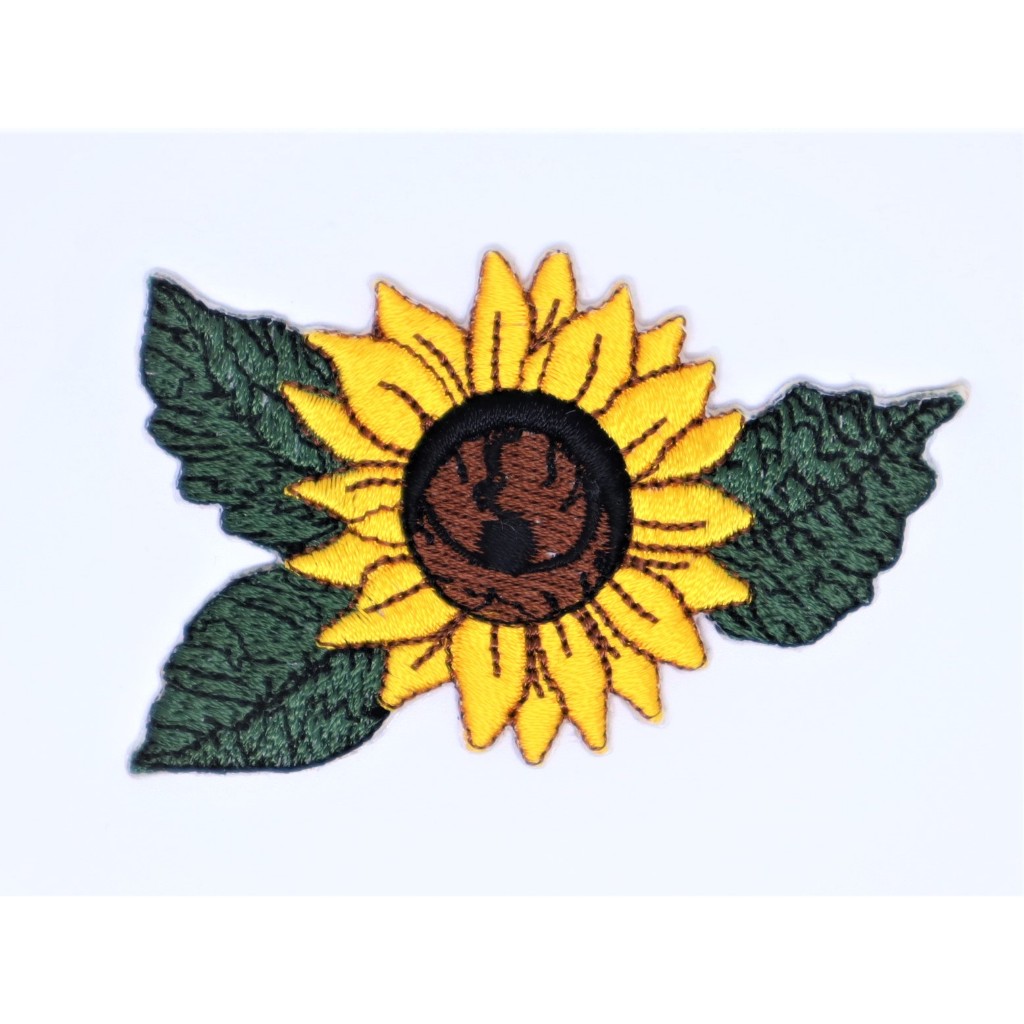 อาร์มปักดอกทานตะวัน ตัวรีดติดเสื้อลายดอกไม้ อาร์มรีดติดเสื้อ อาร์มดอกไม้ Sunflowers Patches