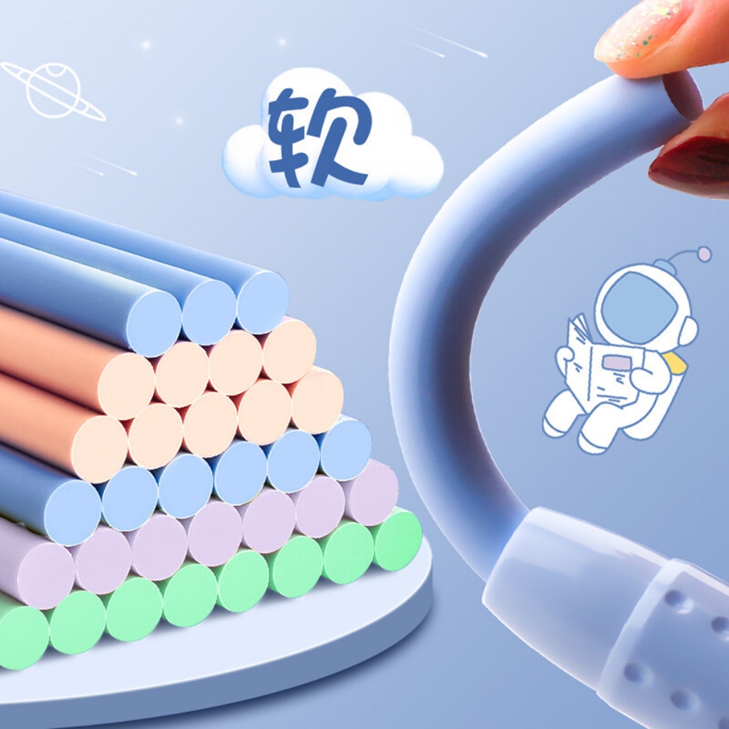 ยางลบ ยางลบดินสอ แบบกด ลายการ์ตูน น่ารัก แถมฟรี ไส้ยางลบ 2 แท่ง เปลี่ยนไส้ได้ มีให้เลือก 4 สี ลบสะอาด Stick eraser - รูปที่ 5