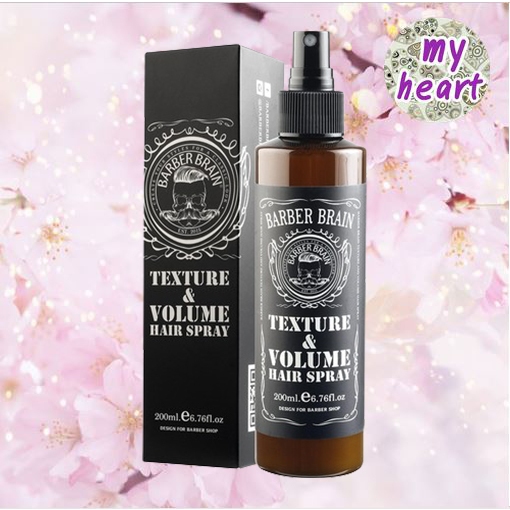 BARBER BRAIN Texture And Volume Hair Spray 200 ml สเปรย์ฉีด ยกโคนผม