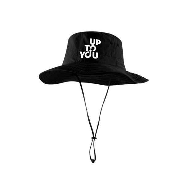 หมวกซาฟารีสีดำลาย UPTOYOU UPTOYOU Upcycling Boonie Hat