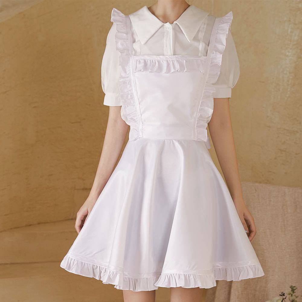 ผ้ากันเปื้อน สไตล์เกาหลี ทรงสั้นร้านอาหาร *ลดส่งท้ายปี60%ของขวัญปีใหม่