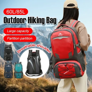 พร้อมส่ง กระเป๋าเป้สะพายหลัง กระเป๋า 60/85L เป้เดินทาง backpack กันน้ำ ใส่ของได้เยอะ สําหรับเดินทาง ตั้งแคมป์ เดินป่า