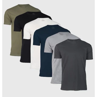 🔥เติมสต็อค ใหม่🎉เสื้อยืดคอกลมสีเอิร์ทโทน 19 สี True Classic Premium Crew Neck Short Sleeve T-Shirt(เอิร์ทโทน)